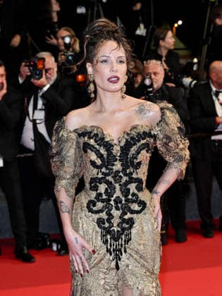 IPA84912840 - Cannes, 79th Cannes Film Festival 2025 - evening 9. red carpet The Man I Love . Pictured is Halsey  Copyright: xSimonexComix xPoolxPhotoxEventsx07x 84912840