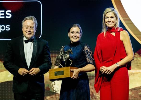 Amsterdam, The Netherlands, 2026-05-20 19:57:31 AMSTERDAM, 20-05-2026, Circa Amsterdam. Queen Maxima presents the King Willem I Awards 2026 at Circa Amsterdam. The business awards are presented biennially by the King Willem I Foundation in the categories Large Enterprises, Small and Medium-sized Enterprises (SMEs), and the Plaque for Sustainable Entrepreneurship. PHOTO: NLBeeld POOL Albert Nieboer Credit: NL Beeld Patrick van Emst  Copyright: xx x