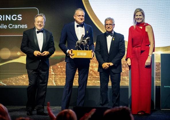 Amsterdam, The Netherlands, 2026-05-20 19:59:47 AMSTERDAM, 20-05-2026, Circa Amsterdam. Queen Maxima presents the King Willem I Awards 2026 at Circa Amsterdam. The business awards are presented biennially by the King Willem I Foundation in the categories Large Enterprises, Small and Medium-sized Enterprises (SMEs), and the Plaque for Sustainable Entrepreneurship. PHOTO: NLBeeld POOL Albert Nieboer Credit: NL Beeld Patrick van Emst  Copyright: xx x