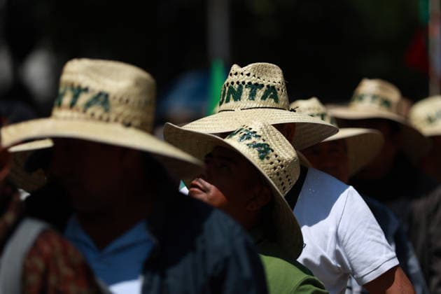 Transport workers and farmers lead rally in Mexico City MEXICO CITY, MEXICO - MAY 20: Transport workers and farmers take part in a rally to demand more security on highways, in Mexico City, Mexico on May 20, 2026. Under the slogan Without support for farmers, there will be no World Cup, hundreds of transport workers and farmers from several states across Mexico gathered to demand greater security nationwide, particularly on highways where criminal activity has increased, as well as more government support for the agricultural sector. Daniel Cardenas Anadolu Mexico City Mexico. Editorial use only. Please get in touch for any other usage.  Copyright: x2026xAnadoluxDanielxCardenasx
