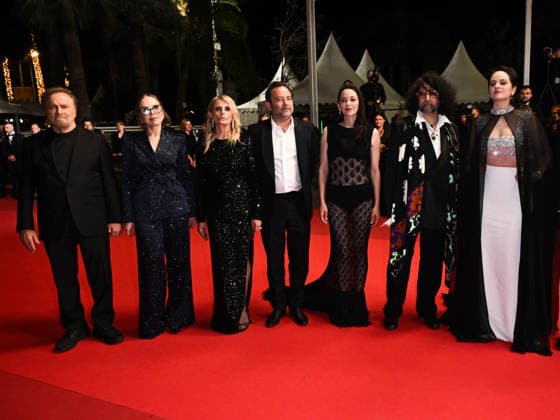 IPA84916982 - Cannes, 79th Cannes Film Festival 2025 - evening 9. red carpet Rome Elastic . In the photo Thomas Verhaeghe, Mathieu Verhaeghe, Franco Nero, Ornella Muti, Bertrand Mandico, Isabella Ferrari, NoÃ mie Merlant and Marion Cotillard  Copyright: xSimonexComix xPoolxPhotoxEventsx07x 84916982