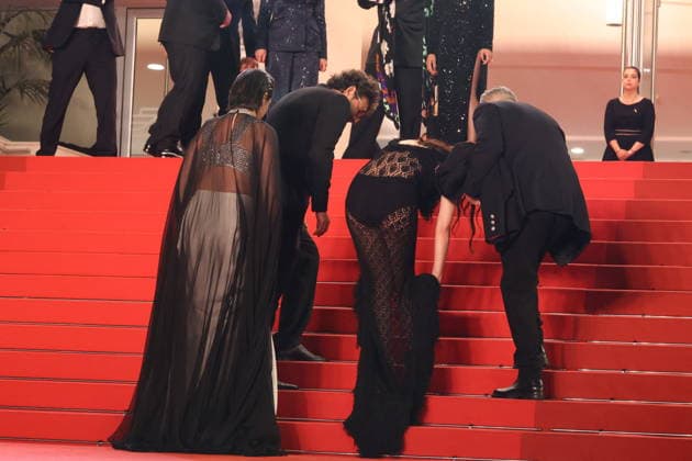 Cannes - Roma Elastica JD Noémie Merlant and Marion Cotillard at the Roma Elastica screening during the 79th annual Cannes Film Festival at Palais des Festivals on May 20, 2026 in Cannes, France. Photo by Jerome Domine ABACAPRESS.COM Cannes France  Copyright: xDominexJerome ABACAx