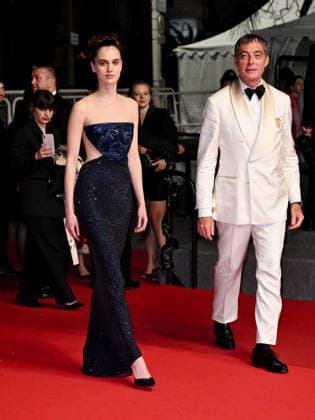 IPA84916930 - Cannes, 79th Cannes Film Festival 2025 - evening 9. red carpet Rome Elastic . In the photo Martina Lamanna, Maurizio Lombardi  Copyright: xSimonexComix xPoolxPhotoxEventsx07x 84916930