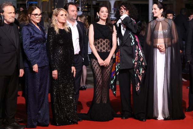 Cannes - Roma Elastica JD Franco Nero, Ornella Muti, Isabella Ferrari, Mathieu Verhaeghe, Marion Cotillard, Bertrand Mandico, Noémie Merlant and Thomas Verhaeghe at the Roma Elastica screening during the 79th annual Cannes Film Festival at Palais des Festivals on May 20, 2026 in Cannes, France. Photo by Jerome Domine ABACAPRESS.COM Cannes France  Copyright: xDominexJerome ABACAx