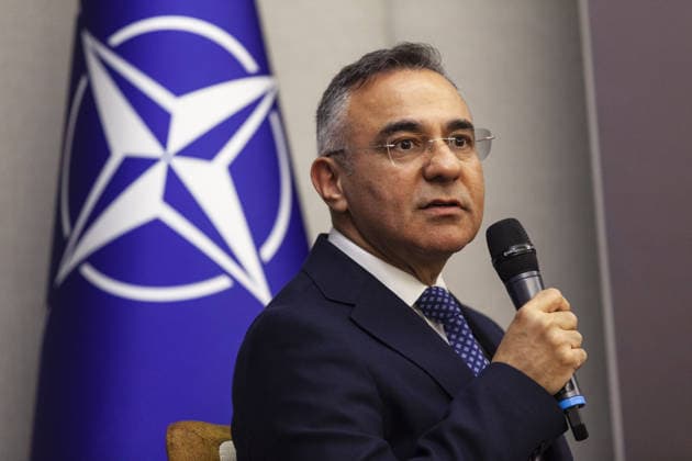 Turkiye - NATO panel held in Brussels BRUSSELS, BELGIUM - MAY 20: Hasan Kalyoncu University faculty member and SETA Senior Researcher Dr. Murat Aslan attends a panel titled Embracing Change, Safeguarding Tomorrow: Turkiye - NATO in a Changing Security Landscape, organized by the Directorate of Communications of the Republic of Turkiye in Brussels, Belgium on May 20, 2026. Nicolas Landemard Anadolu Brussels Belgium. Editorial use only. Please get in touch for any other usage.  Copyright: x2026xAnadoluxNicolasxLandemardx