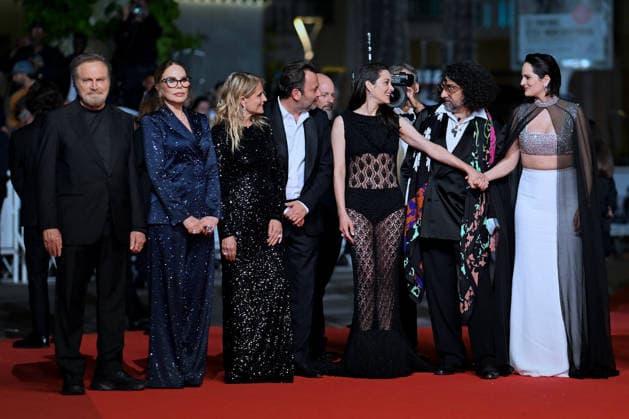 Cannes Roma Elastica Red Carpet FC Franco Nero, Ornella Muti, Isabella Ferrari, Mathieu Verhaeghe, Marion Cotillard, Bertrand Mandico, Noémie Merlant and Thomas Verhaeghe attending the Roma Elastica red carpet during the 79th Cannes Film Festival in Cannes, France on May 20, 2026. Photo by Franck Castel ABACAPRESS.COM Cannes  Copyright: xCastelxFranck ABACAx