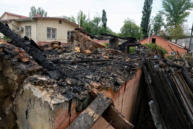 Aftermath of overnight Shahed drone attack on Odesa A private residential house destroyed as a result of a Russian drone attack is seen in Odesa, Ukraine, on May 20, 2026. During the night of May 20, the city came under a massive attack by Russian strike drones. The attack caused destruction of residential buildings, fires at commercial facilities, and damage to critical infrastructure. One civilian was injured, Credit:Nina Liashonok Ukrinform Avalon Ukraine, Odesa  Copyright: xNinaxLiashonokx xUkrinformx xAvalonx 1102292144