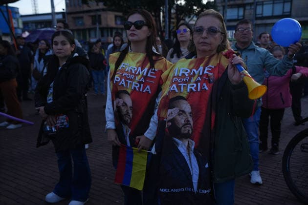 Abelardo De La Espriella closes campaign rally in Bogota BOGOTA, COLOMBIA - MAY 20: People gather for the closing campaign rally of Colombia s right-wing presidential candidate Abelardo De La Espriella in Bogota, Colombia, on May 20, 2026. Juancho Torres Anadolu Bogota Colombia. Editorial use only. Please get in touch for any other usage.  Copyright: x2026xAnadoluxJuanchoxTorresx