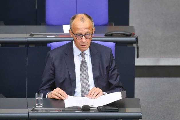 Berlin, Deutschland, 21.05.2026: Deutscher Bundestag: 80. Bundestagssitzung: Bundeskanzler Friedrich Merz (CDU) *** Berlin, Germany, 21 05 2026 German Bundestag 80 Bundestag session Federal Chancellor Friedrich Merz CDU Copyright: xdtsxNachrichtenagenturx dts_119688