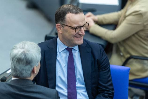 80. Sitzung des Deutschen Bundestages am 21.05.2026 im Plenarsaal des Reichstagsgebäudes in Berlin Jens Spahn ( Fraktionsvorsitzender CDU CSU Fraktion ) *** 80th session of the German Bundestag on 21 05 2026 in the plenary chamber of the Reichstag building in Berlin Jens Spahn Chairman of the CDU CSU parliamentary group xJRx
