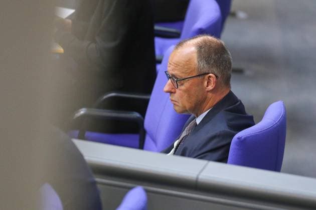 Berlin, Deutschland, 21.05.2026: Deutscher Bundestag: 80. Bundestagssitzung: Bundeskanzler Friedrich Merz (CDU) *** Berlin, Germany, 21 05 2026 German Bundestag 80 Bundestag session Federal Chancellor Friedrich Merz CDU Copyright: xdtsxNachrichtenagenturx dts_119703