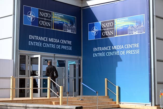 Security measures taken ahead of NATO Foreign Ministers Meeting in Sweden HELSINGBORG, SWEDEN - MAY 21: Strict security measures are taken in the area ahead of the NATO Foreign Ministers Meeting in Helsingborg, Sweden on May 21, 2026. Dursun Aydemir Anadolu Helsingborg Sweden. Editorial use only. Please get in touch for any other usage.  Copyright: x2026xAnadoluxDursunxAydemirx