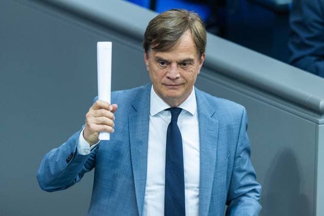 80. Sitzung des Deutschen Bundestages am 21.05.2026 im Plenarsaal des Reichstagsgebäudes in Berlin Dr. Bernd Baumann ( Erster Parlamentarischer Geschäftsführer Alternative für Deutschland AfD ) *** 80 Session of the German Bundestag on 21 05 2026 in the plenary chamber of the Reichstag building in Berlin Dr Bernd Baumann First Parliamentary Secretary Alternative for Germany AfD xJRx