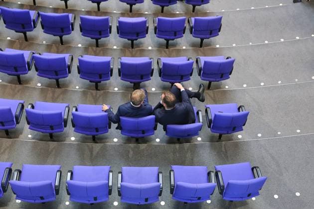 News Bilder des Tages Berlin, Deutschland, 21.05.2026: Deutscher Bundestag: 80. Bundestagssitzung: Bundesminister des Auswärtigen Johann Wadephul (CDU) und Jens Spahn (CDU) *** Berlin, Germany, 21 05 2026 German Bundestag 80 Bundestag session Federal Minister for Foreign Affairs Johann Wadephul CDU and Jens Spahn CDU Copyright: xdtsxNachrichtenagenturx dts_119724