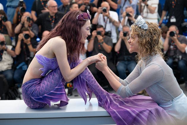 Cannes Titanic Ocean Photocall LZ Melina Mardini and Konstantina Kotzamani attending the photocall of Titanic Ocean during the 79th Cannes International Film Festival in Cannes, France on May 21, 2026, the film selected in the Official Competition. Photo by Laurent Zabulon ABACAPRESS.COM  Copyright: xZabulonxLaurentx