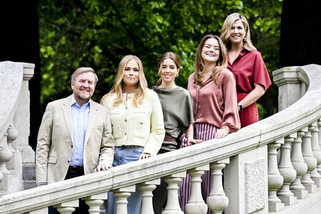 Royal Family Spring Photo Session - The Hague King Willem-Alexander and Queen Maxima with their daughters Princess Amalia, Princess Ariane and Princess Alexia during spring photo session 2026 at Clingendael in The Hague, Netherlands on May 21, 2026. Photo by NL Beeld Patrick van Emst Bruno Press ABACAPRESS.COM The Hague Netherlands  Copyright: xBrunoxPress ABACAx