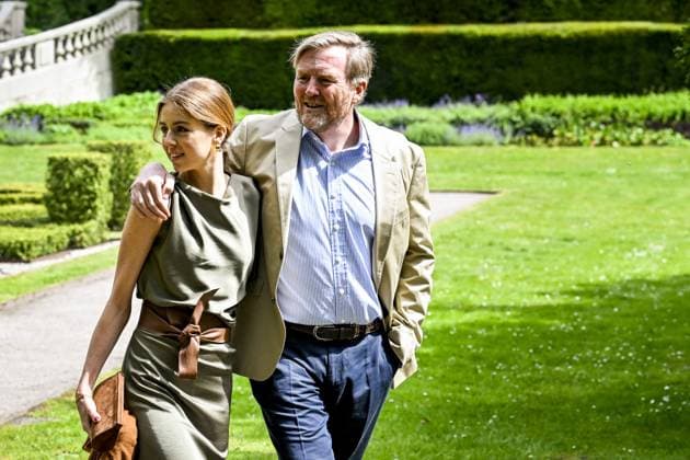 Royal Family Spring Photo Session - The Hague King Willem-Alexander with Princess Alexia during spring photo session 2026 at Clingendael in The Hague, Netherlands on May 21, 2026. Photo by NL Beeld Patrick van Emst Bruno Press ABACAPRESS.COM The Hague Netherlands  Copyright: xBrunoxPress ABACAx