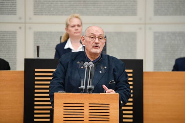 Es fand die Plenarsitzung im Saarbrücker Landtag am Mittwoch (20.05.2026) statt. Im Bild: Christoph Schaufert, MdL (AfD). *** The plenary session took place in the Saarbrücken state parliament on Wednesday 20 05 2026 In the picture Christoph Schaufert, MdL AfD bub