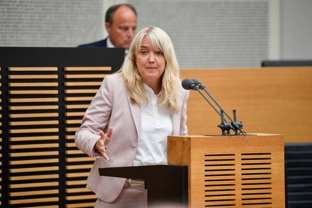 Es fand die Plenarsitzung im Saarbrücker Landtag am Mittwoch (20.05.2026) statt. Im Bild: Jutta Schmitt-Lang, MdL (CDU) *** The plenary session took place in the Saarbrücken state parliament on Wednesday 20 05 2026 In the picture Jutta Schmitt Lang, MdL CDU bub