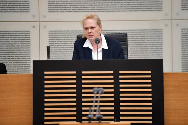Es fand die Plenarsitzung im Saarbrücker Landtag am Mittwoch (20.05.2026) statt. Im Bild: Heike Winzent, Präsidentin des Landtages. *** The plenary session took place in the Saarbrücken State Parliament on Wednesday 20 05 2026 In the picture Heike Winzent, President of the State Parliament bub