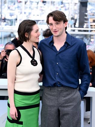 IPA84929655 - Cannes, 79th Cannes Film Festival 2025 - day 10.photocall of La Bataille De Gaulle: L Ã‚ge De Fer (De Gaulle: Tilting Iron). In the photo Anamaria Vartolomei, Florian Lesieur  Copyright: xAlbertoxTerenghix xPoolxPhotoxEventsx07x 84929655
