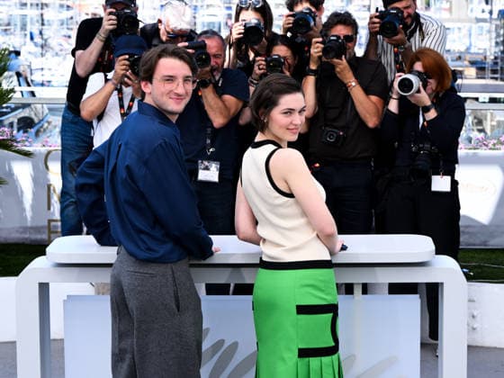 IPA84929690 - Cannes, 79th Cannes Film Festival 2025 - day 10.photocall of La Bataille De Gaulle: L Ã‚ge De Fer (De Gaulle: Tilting Iron). In the photo Anamaria Vartolomei, Florian Lesieur  Copyright: xAlbertoxTerenghix xPoolxPhotoxEventsx07x 84929690