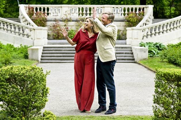 Royal Family Spring Photo Session - The Hague King Willem-Alexander and Queen Maxima during spring photo session 2026 at Clingendael in The Hague, Netherlands on May 21, 2026. Photo by NL Beeld Patrick van Emst Bruno Press ABACAPRESS.COM The Hague Netherlands  Copyright: xBrunoxPress ABACAx