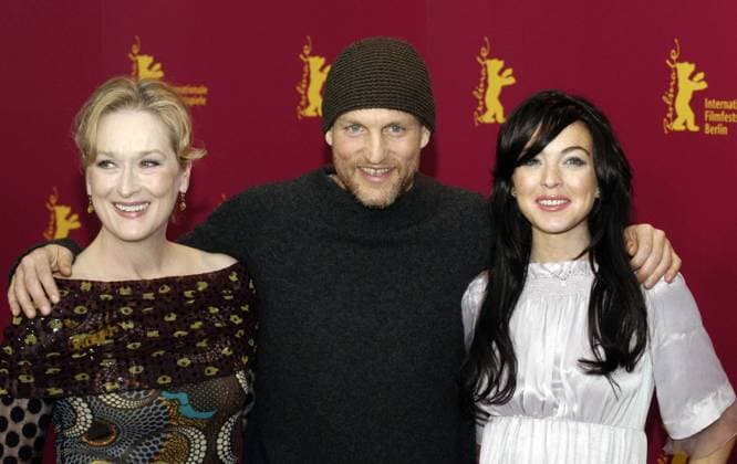A Prairie Home Companion - Berlin February 13, 2006 - Berlin, Berlin, U.S. - 12 February 2006 - Berlin, Germany - Meryl Streep, Woody Harrelson and Lindsay Lohan. BERLINALE Film Festival Berlin Photocall A PRAIRIE HOME COMPANION. Photo Credit: Ashford Siemoneit AdMedia Copyright: xAshfordSiemoneitx
