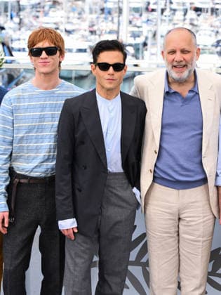 IPA84931165 - Cannes, 79th Cannes Film Festival 2025 - day 10.photocall of The Man I love In photo: Luther Ford, Rami Malek, Ira Sachs  Copyright: xAlbertoxTerenghix xPoolxPhotoxEventsx07x 84931165