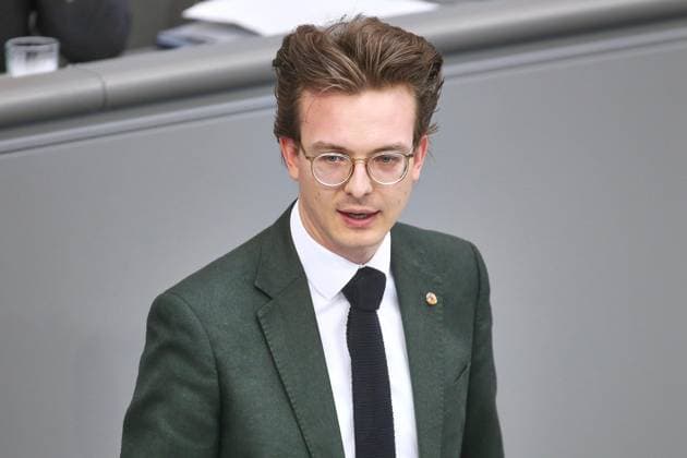 Berlin, Deutschland, 21.05.2026: Deutscher Bundestag: 80. Bundestagssitzung: Leon Eckert, Grüne *** Berlin, Germany, 21 05 2026 German Bundestag 80 Bundestag session Leon Eckert, Greens Copyright: xdtsxNachrichtenagenturx dts_119775