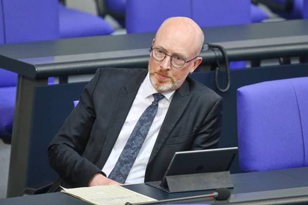 Berlin, Deutschland, 21.05.2026: Deutscher Bundestag: 80. Bundestagssitzung: Christian Pegel (SPD), Minister für Inneres, Bau und Digitalisierung des Landes Mecklenburg-Vorpommern *** Berlin, Germany, 21 05 2026 German Bundestag 80 Bundestag session Christian Pegel SPD , Minister of the Interior, Building and Digitalization of Mecklenburg-Western Pomerania Copyright: xdtsxNachrichtenagenturx dts_119824