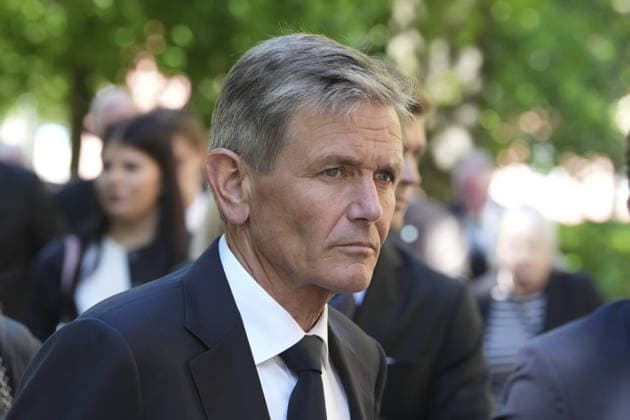 Minnestund for Stein Erik Hagen Oslo 20260521. Peter A. Ruzicka ankommer minnestunden til Stein Erik Hagen i Gamle Logen etter bisettelsen i Oslo domkirken torsdag. Foto: Ole Berg-Rusten NTB Oslo Norge 7svH1wmCPBE EDITORIAL USE ONLY Ref:_POL_BUS7svH1wmCPBE.jpg *** Memorial service for Stein Erik Hagen Oslo 20260521 Peter A Ruzicka arrives at the memorial service for Stein Erik Hagen in Gamle Logen after the funeral in Oslo Cathedral on Thursday Photo Ole Berg Rusten NTB Oslo Norway 7svH1wmCPBE EDITORIAL USE ONLY Ref POL BUS7svH1wmCPBE jpg  Copyright: xOlexBerg-Rustenx xNTBx
