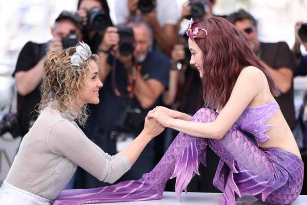 Cannes - Titanic Ocean JD Konstantina Kotzamani and Arisa Sasaki posing during the Titanic Ocean photocall at the 79th annual Cannes Film Festival at Palais des Festivals on May 21, 2026 in Cannes, France. Photo by Jerome Domine ABACAPRESS.COM Cannes France  Copyright: xDominexJerome ABACAx