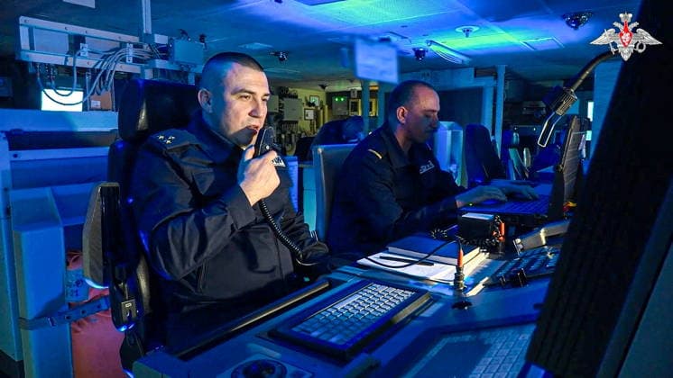 MAY 21, 2026: The crew of the Russian Northern Fleet s fregate launches a Zircon missile during a nuclear exercise held by the Russian and Belarusian Armed Forces. Video grab. Best quality available  - ZUMAt113 20260521_zaa_t113_172 Copyright: xRussianxDefencexMinistryx