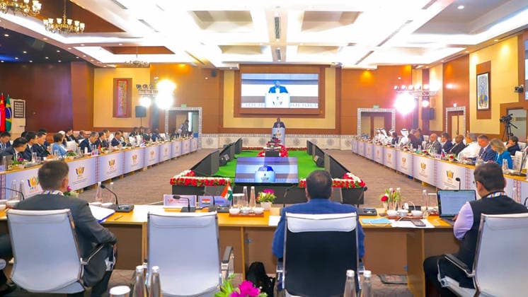 RECORD DATE NOT STATED Secretary (West) Amb Sibi George at the 11th Annual BRICS Counter Terrorism Working Group Meeting New Delhi, May 21 (ANI): Secretary (West) Amb Sibi George delivers the Keynote Address at the 11th Annual BRICS Counter Terrorism Working Group Meeting, in New Delhi on Thursday. (@MEAIndia X ANI Photo) New Delhi Delhi India Copyright: xANIx ANI_20260521314