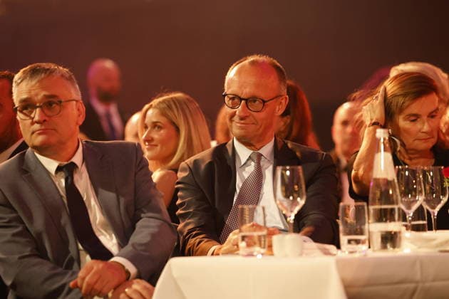 News Bilder des Tages Bundeskanzler, Merz; German Startup Awards 2026, am 21.05.2026 in Berlin, (Palais am Funkturm in Berlin), Deutschland *** Federal Chancellor, Merz German Startup Awards 2026, on 21 05 2026 in Berlin, Palais am Funkturm in Berlin , Germany