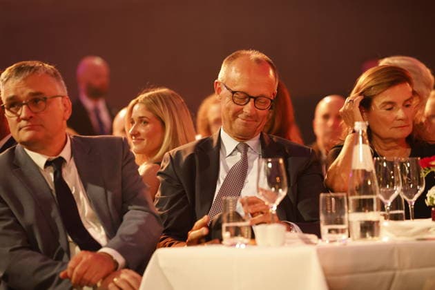 Bundeskanzler, Merz; German Startup Awards 2026, am 21.05.2026 in Berlin, (Palais am Funkturm in Berlin), Deutschland *** Federal Chancellor, Merz German Startup Awards 2026, on 21 05 2026 in Berlin, Palais am Funkturm in Berlin , Germany