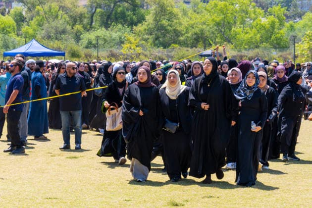 May 21, 2026, San Diego, California, USA: Relatives of the victims walk during a Janazah prayer service honoring the three people killed in the San Diego mosque shooting...Thousands gather for a Janazah prayer service honoring the three victims killed in the San Diego mosque shooting. San Diego USA  - ZUMAd220 20260521_znp_d220_018 Copyright: xAlvaroxDiazx