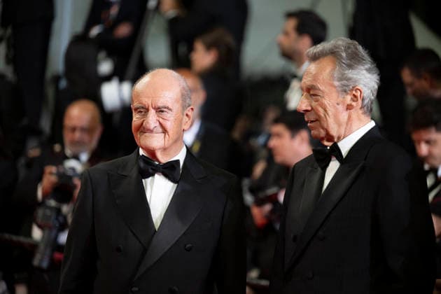 Cannes Coward Red Carpet EB Pierre Lescure and Michel Denisot attends the Coward screening during the 79th annual Cannes Film Festival at Palais des Festivals on May 21, 2026 in Cannes, France. Photo by Eliot Blondet ABACAPRESS.COM Cannes France France  Copyright: xBlondetxEliot ABACAx