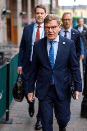 Johann Wadephul (CDU), Bundesaussenminister, beim NATO-Aussenministertreffen in Helsingborg, 22.05.2026. Fotografiert im Auftrag des Auswaertigen Amtes Helsingborg Schweden *** Johann Wadephul CDU , Federal Foreign Minister, at the NATO Foreign Ministers Meeting in Helsingborg, 22 05 2026 Photographed on behalf of the Federal Foreign Office Helsingborg Sweden Copyright: xThomasxImo AAx