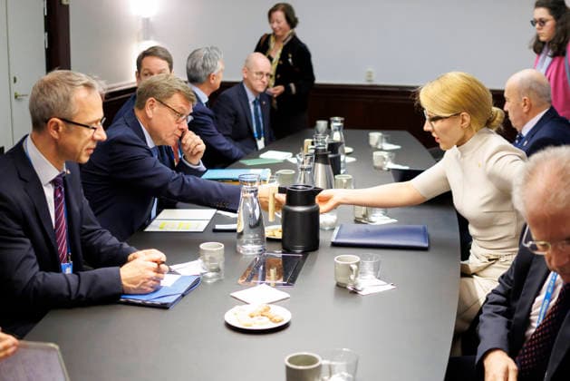 Johann Wadephul (CDU), Bundesaussenminister, beim NATO-Aussenministertreffen in Helsingborg. Hier mit der Aussenministerin von Bulgarien, Velislava Petrova-Chamova,. 22.05.2026. Fotografiert im Auftrag des Auswaertigen Amtes Helsingborg Schweden *** Johann Wadephul CDU , Federal Foreign Minister, at the NATO Foreign Ministers Meeting in Helsingborg Here with the Foreign Minister of Bulgaria, Velislava Petrova Chamova, 22 05 2026 Photographed on behalf of the Federal Foreign Office Helsingborg Sweden Copyright: xThomasxImo AAx
