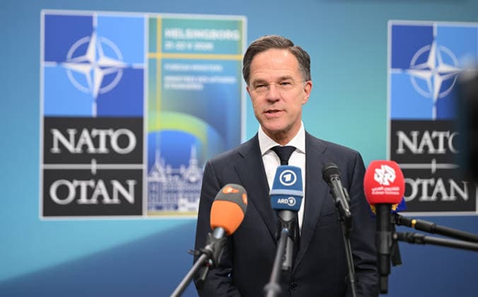 NATO Secretary General Mark Rutte HELSINGBORG, SWEDEN - MAY 22: NATO Secretary General Mark Rutte makes a speech ahead of the NATO Foreign Ministers Meeting in Helsingborg, Sweden on May 22, 2026. Dursun Aydemir Anadolu Helsingborg Sweden. Editorial use only. Please get in touch for any other usage.  Copyright: x2026xAnadoluxDursunxAydemirx
