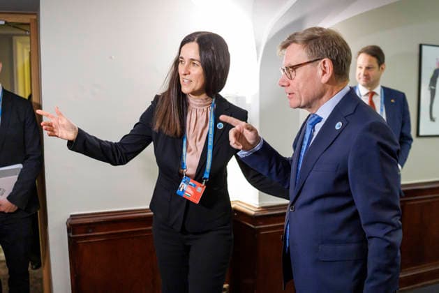Johann Wadephul (CDU), Bundesaussenminister, beim NATO-Aussenministertreffen in Helsingborg. Hier mit der Aussenministerin von Ungarn, Anita Orban. 22.05.2026. Fotografiert im Auftrag des Auswaertigen Amtes Helsingborg Schweden *** Johann Wadephul CDU , Federal Foreign Minister, at the NATO Foreign Ministers Meeting in Helsingborg Here with the Foreign Minister of Hungary, Anita Orban 22 05 2026 Photographed on behalf of the Federal Foreign Office Helsingborg Sweden Copyright: xThomasxImo AAx
