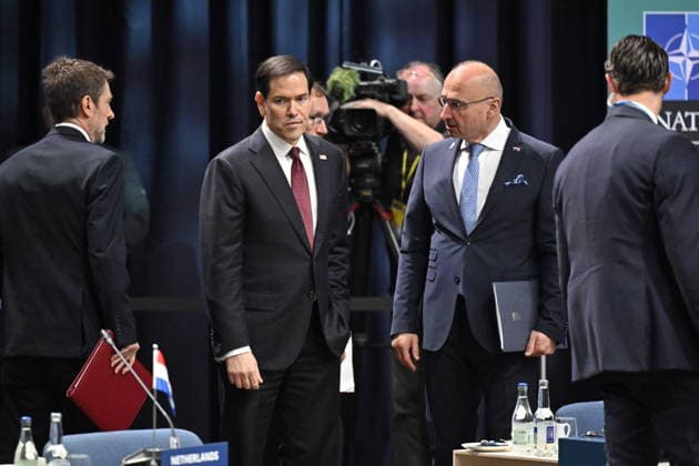 HELSINGBORG , SVERIGE 20260522 USA:s utrikesminister Marco Rubio pa NATO:s utrikesministermöte pa Sea U i Helsingborg pa fredagen. HELSINGBORG SVERIGE x50090x *** HELSINGBORG , SWEDEN 20260522 US Secretary of State Marco Rubio at the NATO Foreign Ministers meeting at Sea U in Helsingborg on Friday HELSINGBORG SWEDEN x50090x  Copyright: xJohanxNilsson TTx NATOS UTRIKESMINISTERMÖTE HELSINGBORG FZ9gdzNStjs