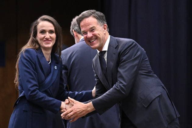 HELSINGBORG , SVERIGE 20260522 Nato:s generalsekreterare Mark Rutte och Rumäniens utrikesminister är Oana Èöoiu vid fredagens NATO:s utrikesministermöte pa Sea U i Helsingborg pa fredagen. HELSINGBORG SVERIGE x50090x *** HELSINGBORG, SWEDEN 20260522 NATO Secretary General Mark Rutte and Romanian Foreign Minister Oana Èöoiu at Fridays NATO Foreign Ministers meeting at Sea U in Helsingborg on Friday HELSINGBORG SWEDEN x50090x  Copyright: xJohanxNilsson TTx NATOS UTRIKESMINISTERMÖTE HELSINGBORG QZwKdjQRhe0