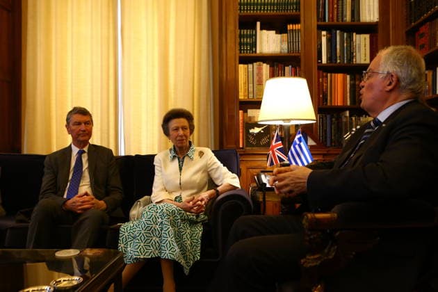 May 22, 2026, Athens, Greece: Britain s Princess Anne and her husband Vice Admiral Timothy Laurence, during a meeting with Greek President Constantine Tassoulas, at the Presidential Palace. Athens Greece  - ZUMAv62_ 20260522_zaf_v62_001 Copyright: xAristidisxVafeiadakisx