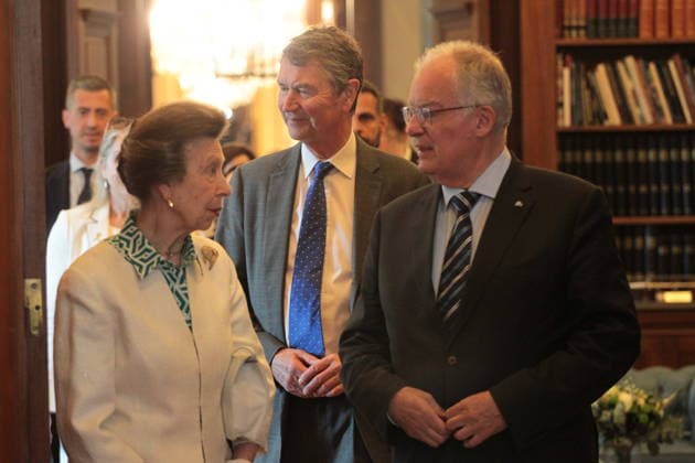 May 22, 2026, Athens, Greece: Britain s Princess Anne and her husband Vice Admiral Timothy Laurence, during a meeting with Greek President Constantine Tassoulas, at the Presidential Palace. Athens Greece  - ZUMAv62_ 20260522_zaf_v62_005 Copyright: xAristidisxVafeiadakisx