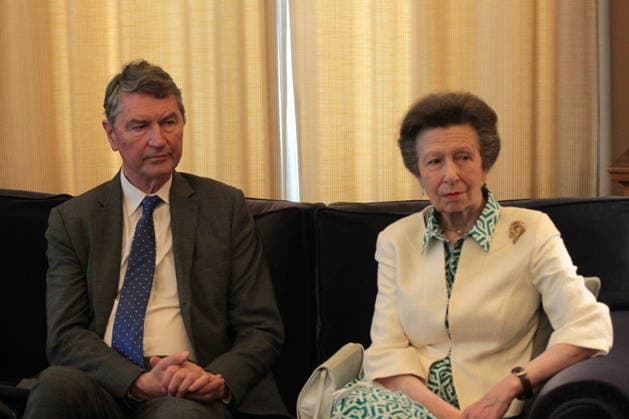 May 22, 2026, Athens, Greece: Britain s Princess Anne and her husband Vice Admiral Timothy Laurence, during a meeting with Greek President Constantine Tassoulas, at the Presidential Palace. Athens Greece - ZUMAv62_ 20260522_zaf_v62_018 Copyright: xAristidisxVafeiadakisx