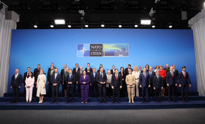 NATO Foreign Ministers Meeting in Sweden??????? HELSINGBORG, SWEDEN - MAY 22: Leaders pose for a family photo ahead of the NATO Foreign Ministers Meeting in Helsingborg, Sweden on May 22, 2026. Dursun Aydemir Anadolu Helsingborg Sweden. Editorial use only. Please get in touch for any other usage.  Copyright: x2026xAnadoluxDursunxAydemirx
