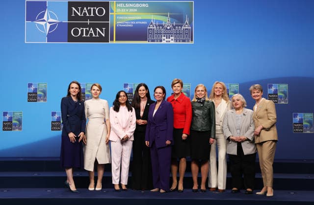 NATO Foreign Ministers Meeting in Sweden??????? HELSINGBORG, SWEDEN - MAY 22: Leaders pose for a family photo ahead of the NATO Foreign Ministers Meeting in Helsingborg, Sweden on May 22, 2026. Dursun Aydemir Anadolu Helsingborg Sweden. Editorial use only. Please get in touch for any other usage.  Copyright: x2026xAnadoluxDursunxAydemirx